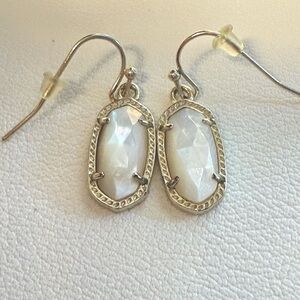 Kendra Scott Lee Drop Earrings Gold Ivory Mother of Pearl